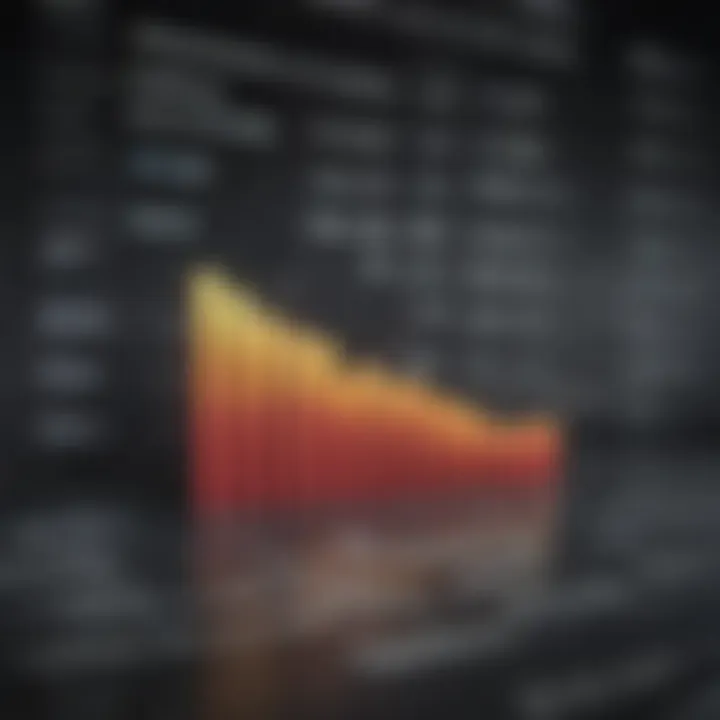 Graph showing amortization schedule breakdown