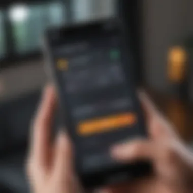 Innovative User Interface of Blaze Mastercard App User interface of Blaze Mastercard app showcasing financial tools