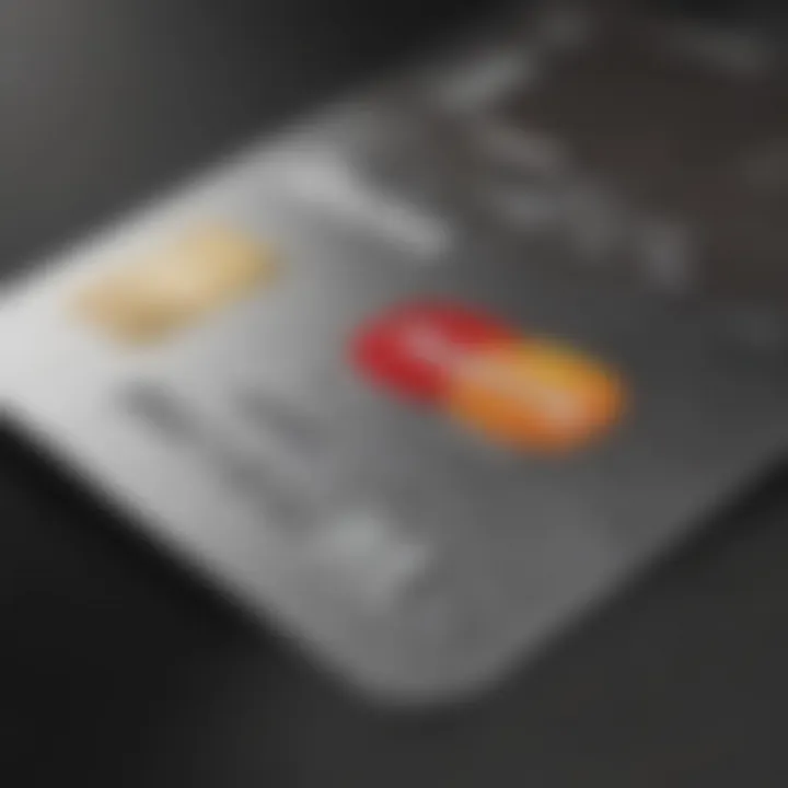 An illustration of a secured credit card showcasing its features