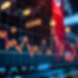 A graph depicting stock market trends