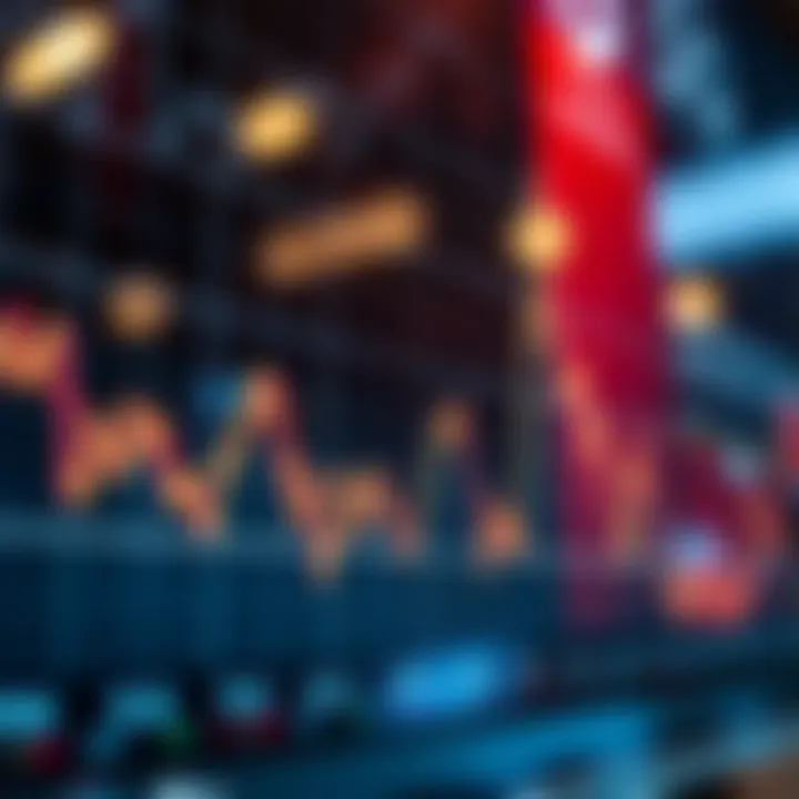 A graph depicting stock market trends