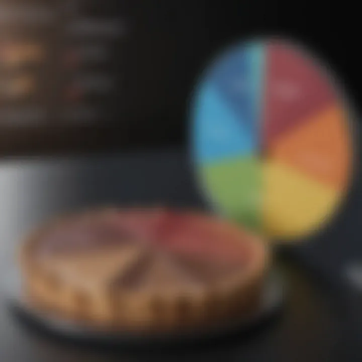 Pie chart showing investment distribution