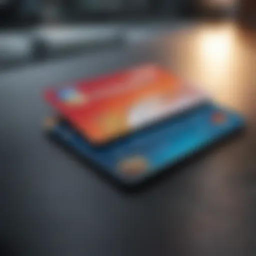 A digital illustration of a credit card being used online