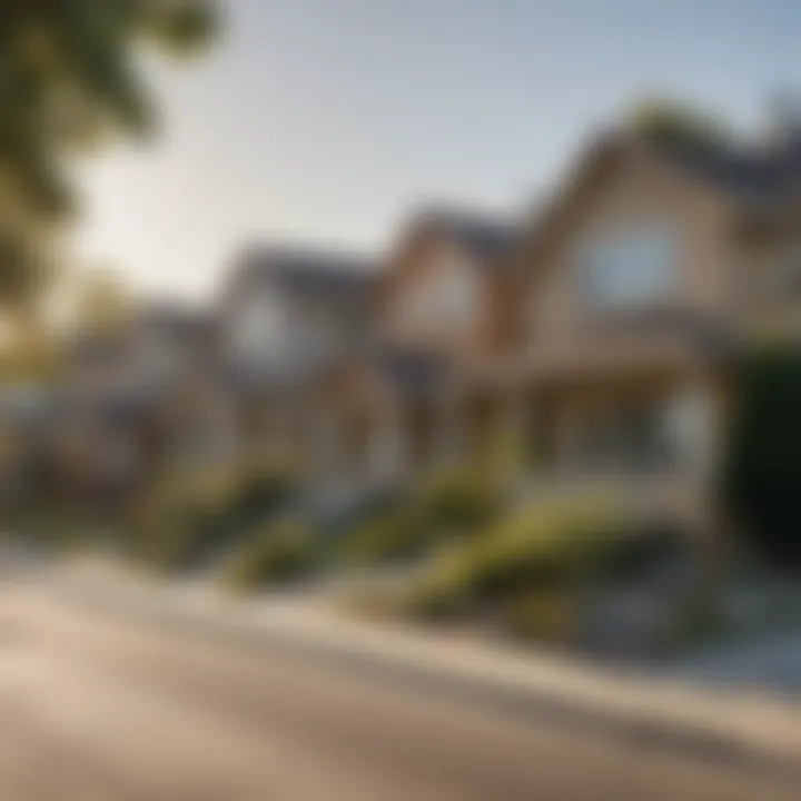 A peaceful California neighborhood showcasing rent-to-own homes.