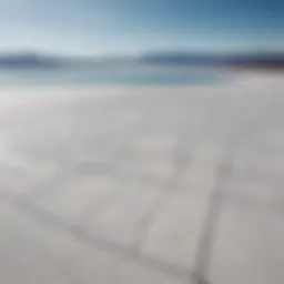 Aerial view of lithium salt flats in Chile