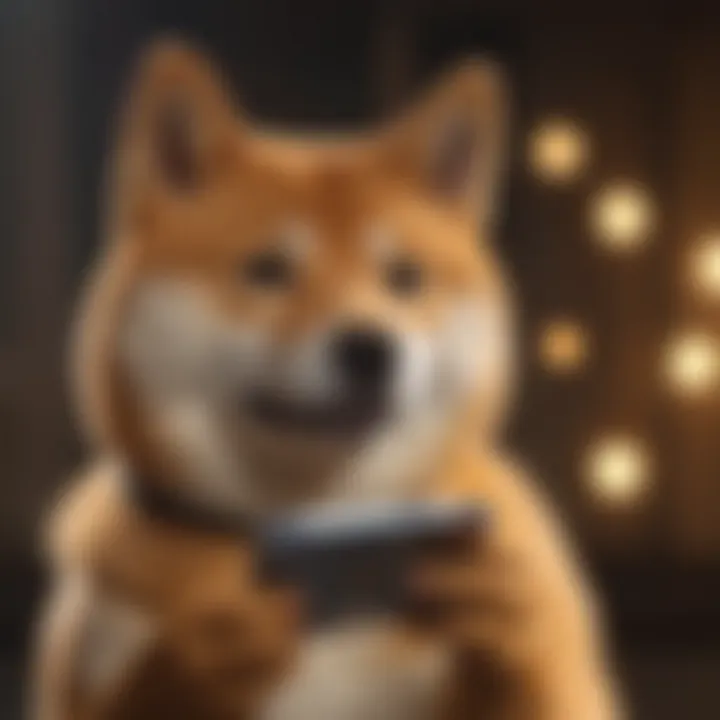 Digital wallets showcasing Shiba Inu holdings