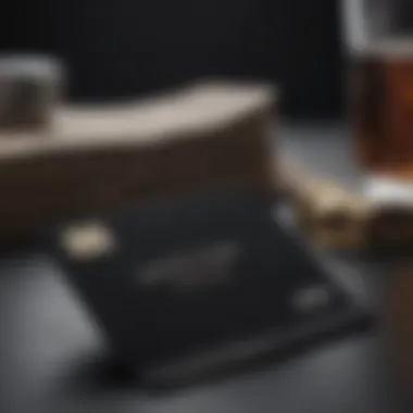 The Elegance of Black Card Design An elegant black card showcasing its luxurious design and features