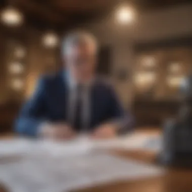 Investor Analyzing Financing Documents Investor analyzing financing documents