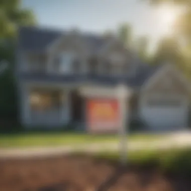 A house with a sold sign outside, symbolizing homeownership