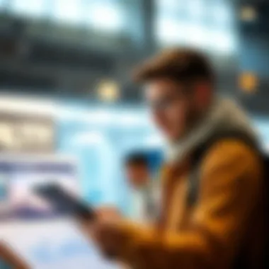 Evaluating Loyalty Programs for Maximum Benefit A traveler examining loyalty program options.