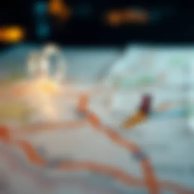 A roadmap with a pin marking a travel destination, illustrating the journey ahead with RV financing.