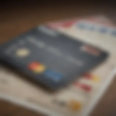 A close-up of a credit card application with a payday lender's logo