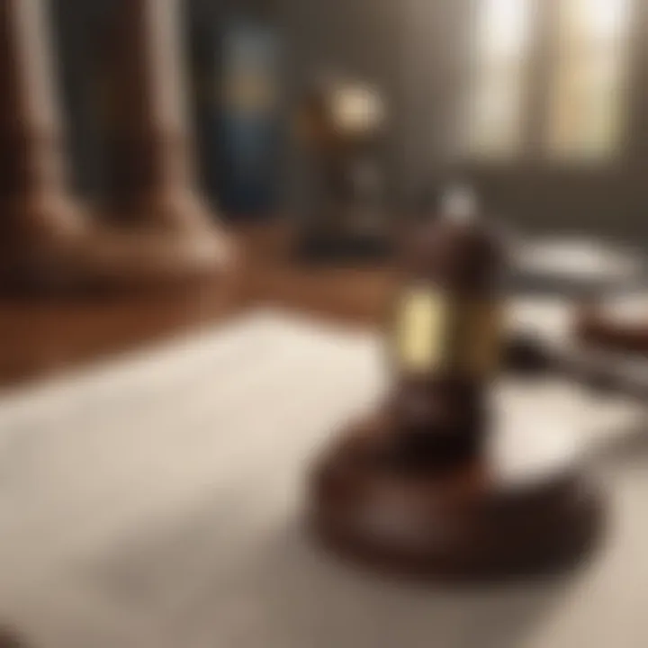 Legal documents and gavel symbolizing corporate law