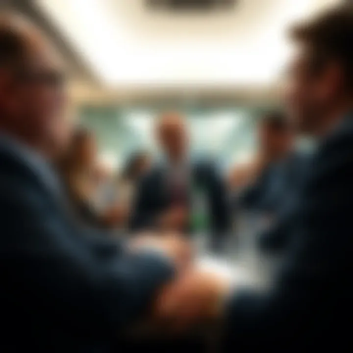 A professional networking event with industry leaders in real estate