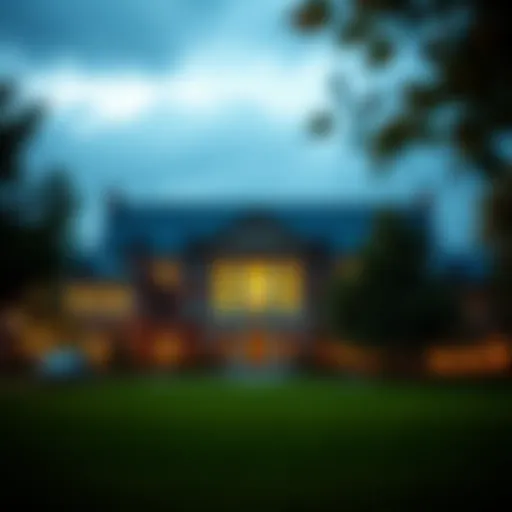 A prestigious college campus with modern architecture
