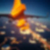 A visual representation of bonus miles in flight.
