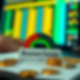 Visual representation of business credit scores illustrating key components