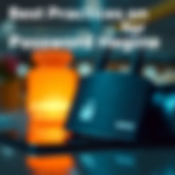 Infographic highlighting best practices for password hygiene