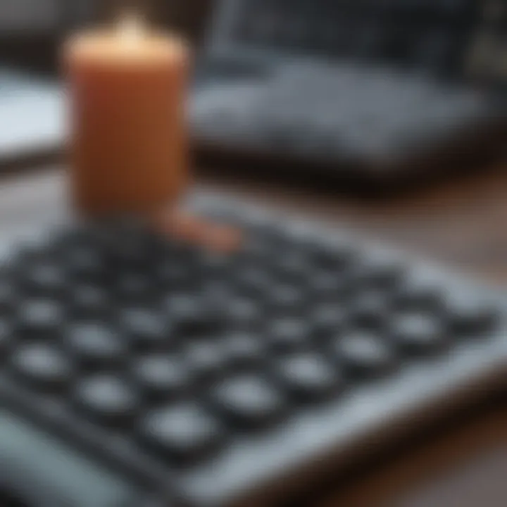 Calculator displaying percentage calculation