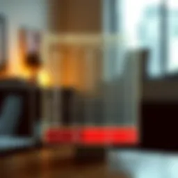 Visual representation of various tax brackets and rates