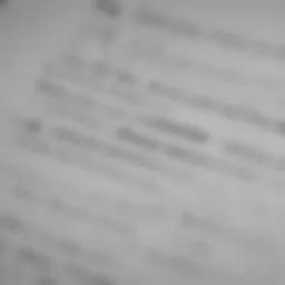 Detailed view of a tax return form with highlighted sections