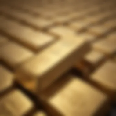 Visual representation of gold bars symbolizing investment security