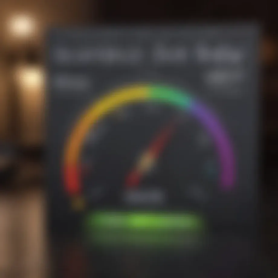 A detailed infographic illustrating the stages of credit score evaluation.