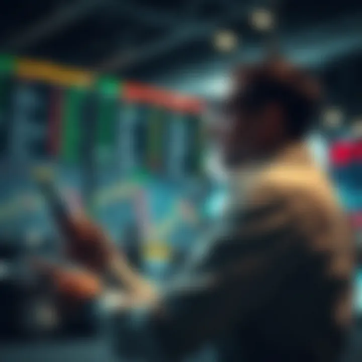 Market Analysis for Penny Stock Investments Investor analyzing market trends